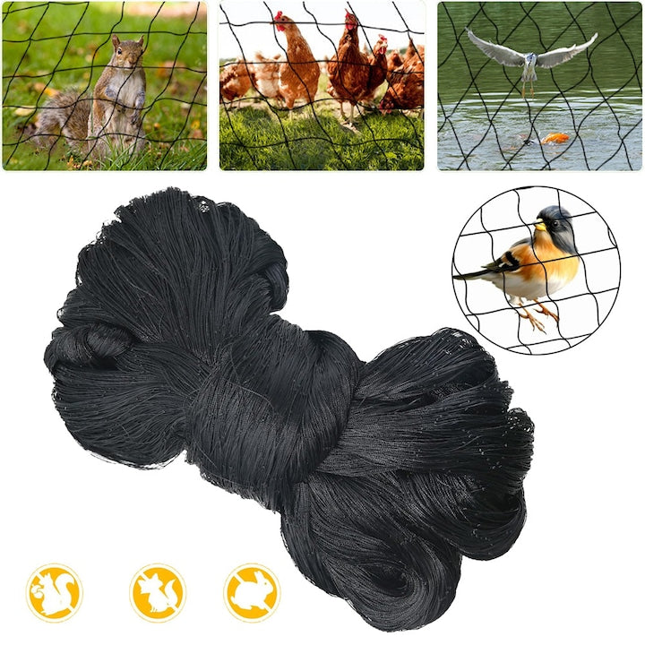 CHOOLY Bird Protection Net 15m x 15m UV Resistant Black