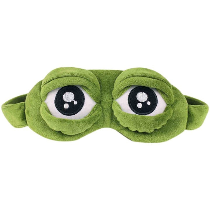 Adjustable Eye Sleep Mask, Universal Size, Ideal for Travel or Relaxation, Cotton, 20 cm, Green