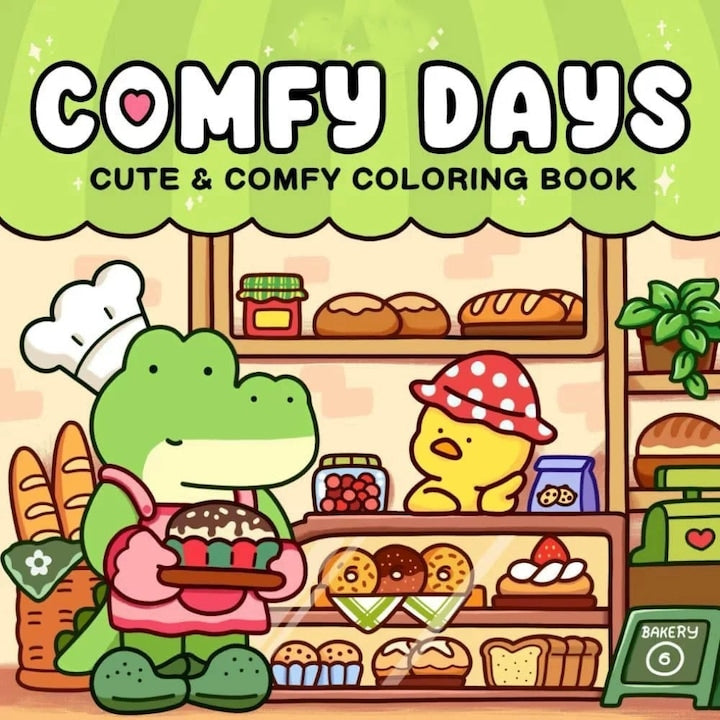 Carte de colorat  SuooTci  Comfortable Days  ilustratii interesante  48 pagini