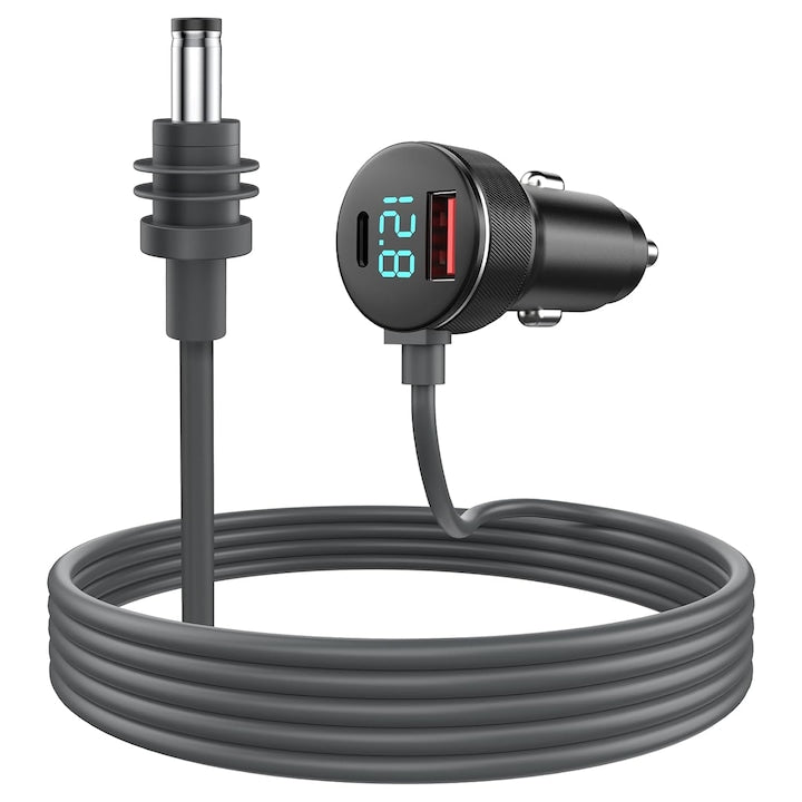 Starlink Mini DC Car Power Cable 3-in-1 USB QC3.0 30W port USB-C PD3.0 30W port waterproof 3m