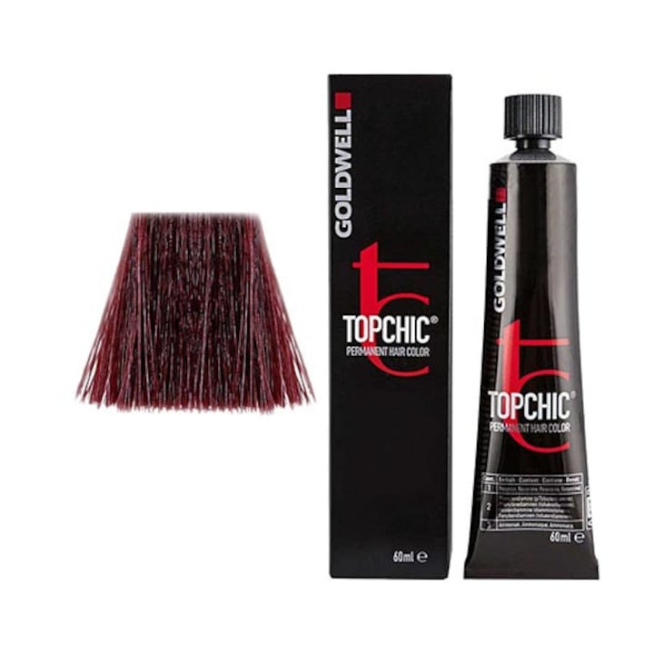 Goldwell Topchic Hair Color professional permanent hair dye for all hair types 6RR MAX 60 ml