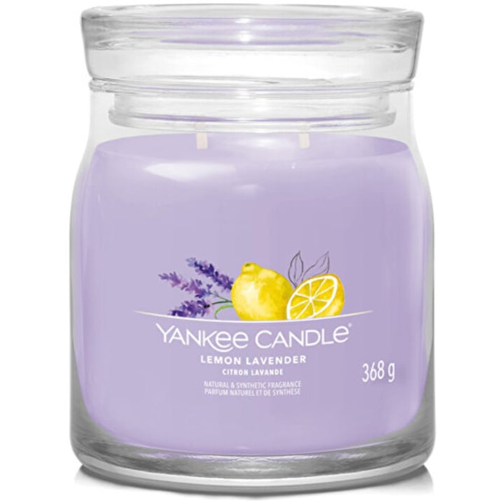 Lumanare parfumata YANKEE CANDLE  lamaie/lavanda  mov 368g