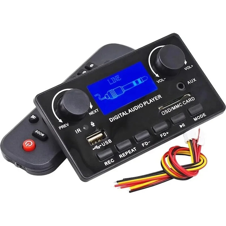 Modul decodor MP3 cu functie de apel  Bluetooth 5.0 si card SD  12V