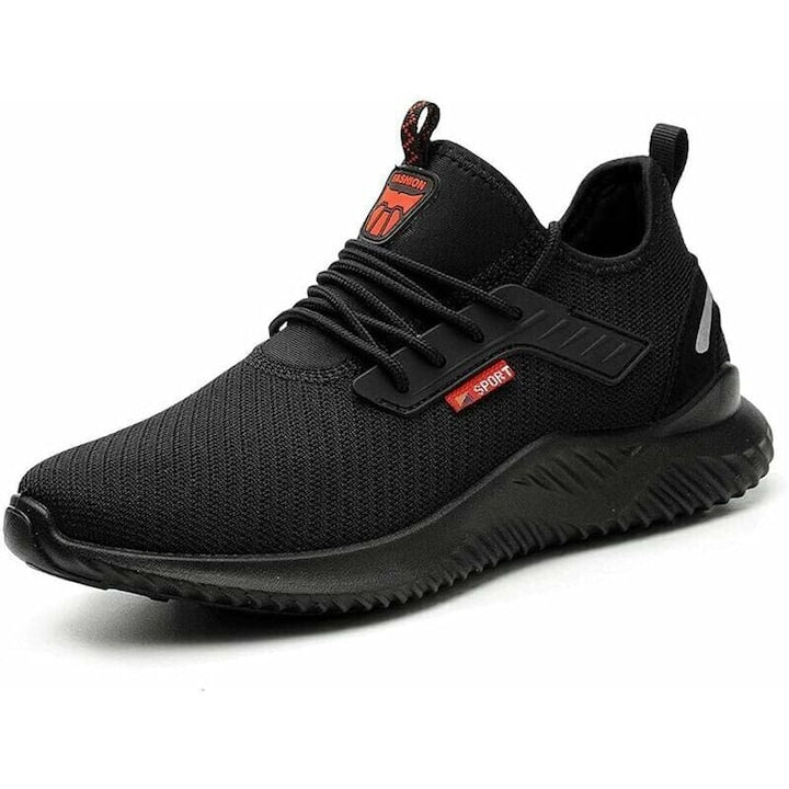 Work shoes, safety sneakers, steel toe protection, non-slip, 43 EU