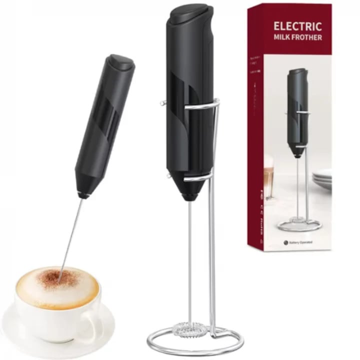 Milk Frother, Portable, with Included Stand, for Coffee