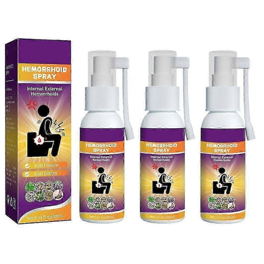 Spray pentru hemoroizi  30ml  formula pe baza de plante  usor de utilizat  53g 3 buc