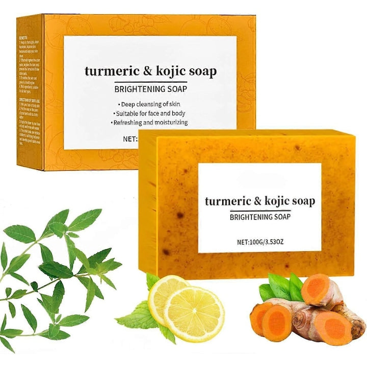 Sapun natural cu turmeric si acid kojic  pentru curatarea porilor si reducerea petelor intunecate