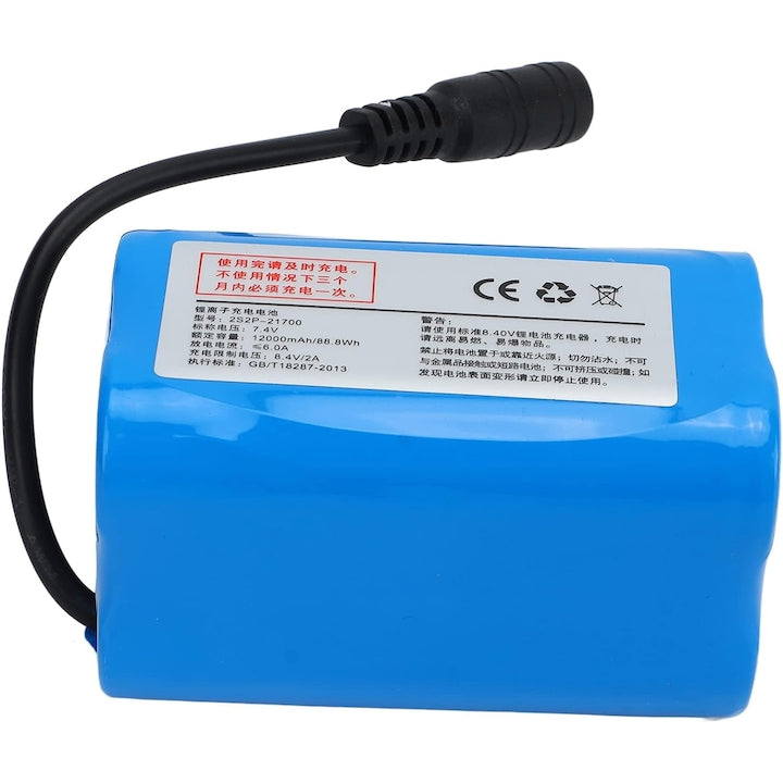 Bait boat battery 12000mAh 7.4V Blue