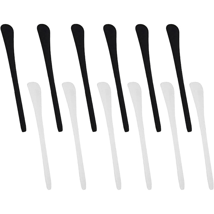 Set 6 perechi huse pentru rama ochelari  silicon  Anti-alunecare  Negru/Alb