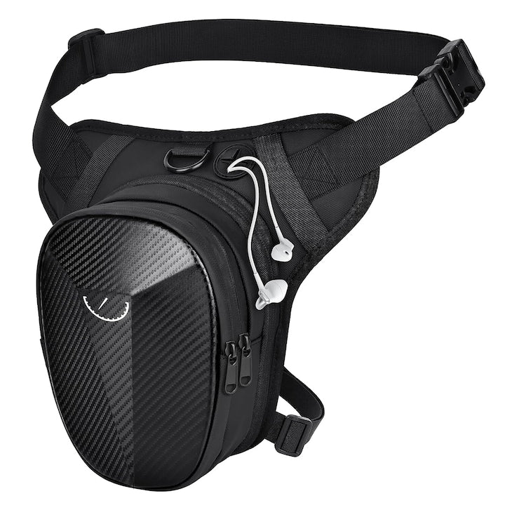 Geanta de picior hardshell moto corner  rezistent la uzura si extensibil  panza oxford  impermeabila  multifunctionala in aer liber  potrivit pentru ciclism  camping si drumetii  unisex  Negru
