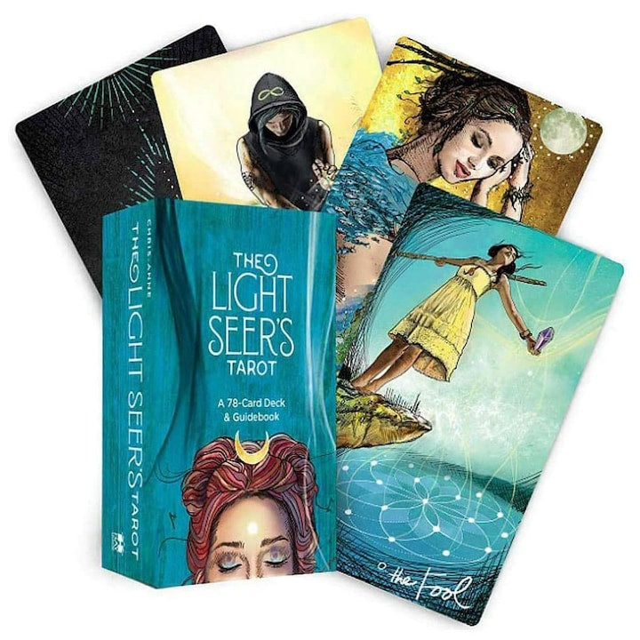 Set de 78 carti de tarot  78 modele  10 x 5 9 cm  OUYLAF  Albastru