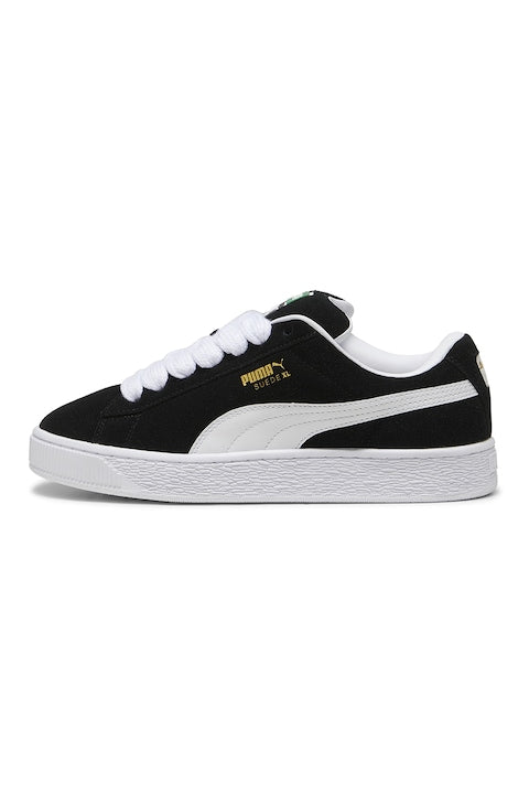 Puma - Pantofi sport Suede XL din piele intoarsa cu sireturi de rezerva  Alb/Negru 12 rate cu 0% dobândă