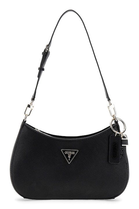GUESS - Noelle II Faux Leather Shoulder Bag Black 12 installments with 0% interest