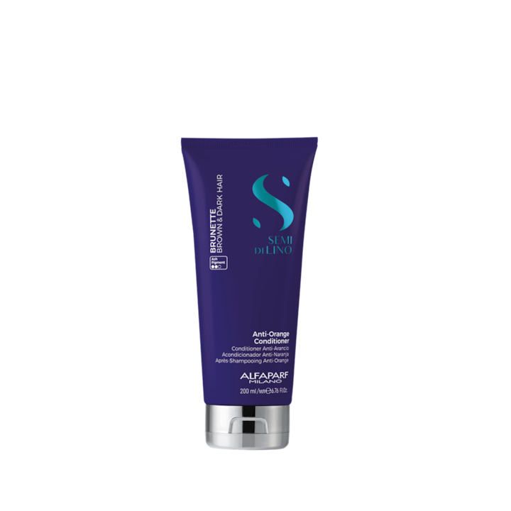 Alfaparf Milano Semi Di Lino Illuminating and Revitalizing Conditioner for Brown and Dark Hair 200 ml