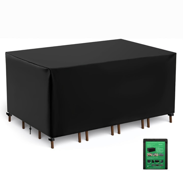 Garden furniture cover Polyurethane/PVC Waterproof 170x94x70cm Black