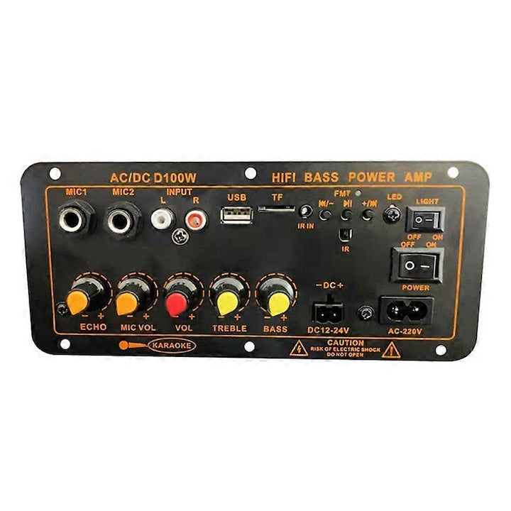 Placa amplificatoare Bluetooth 300W  12V/24V/220V  neagra