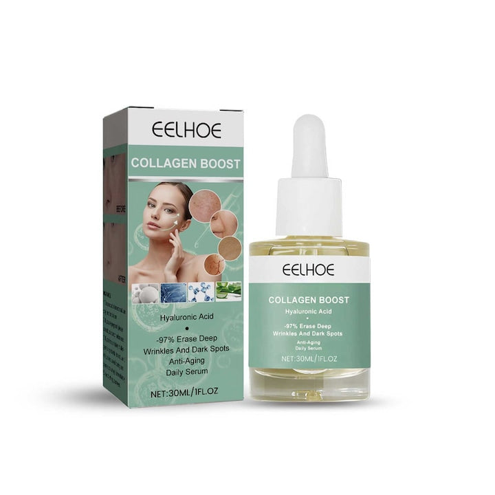 Eelhoe Esenta Anti-Aging cu Colagen 30ml  Acid Hialuronic  Vitamina C  Ingrijire Ten