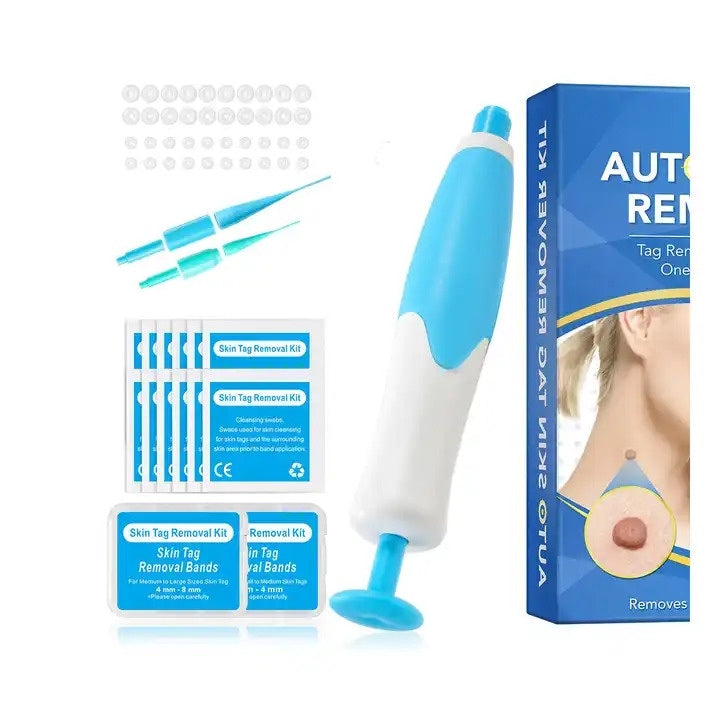 Kit de indepartare a papiloamelor SEFUDUN  2 capete interschimbabile  10 servetele de curatare  20 benzi elastice  125x160x30mm