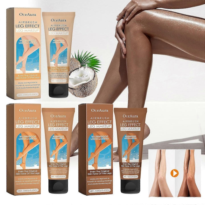Fond de ten pentru picioare  waterproof  acoperire tatuaje si vene varicoase  culoare naturala  set de 3 nuante