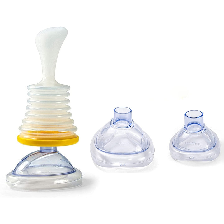 Dispozitiv pentru eliberarea cailor respiratorii  Transparent/Galben