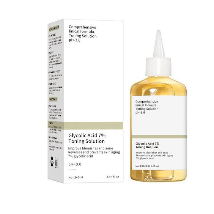 Toner cu Acid Glicolic 7%  240ML  Exfoliere blanda  Hidratare