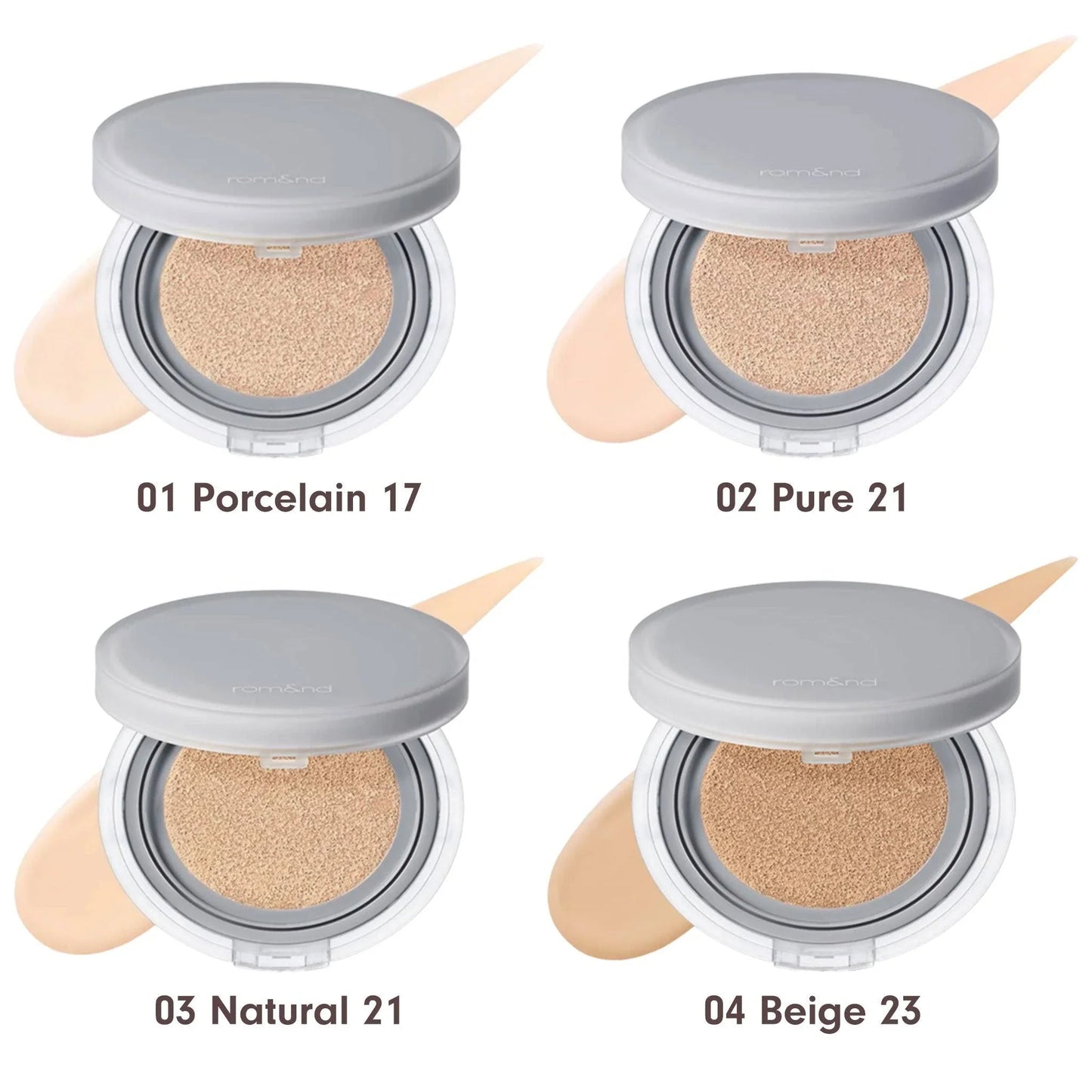 Fond de ten tip cushion NU ZERO #04 beige 23 | rom&nd