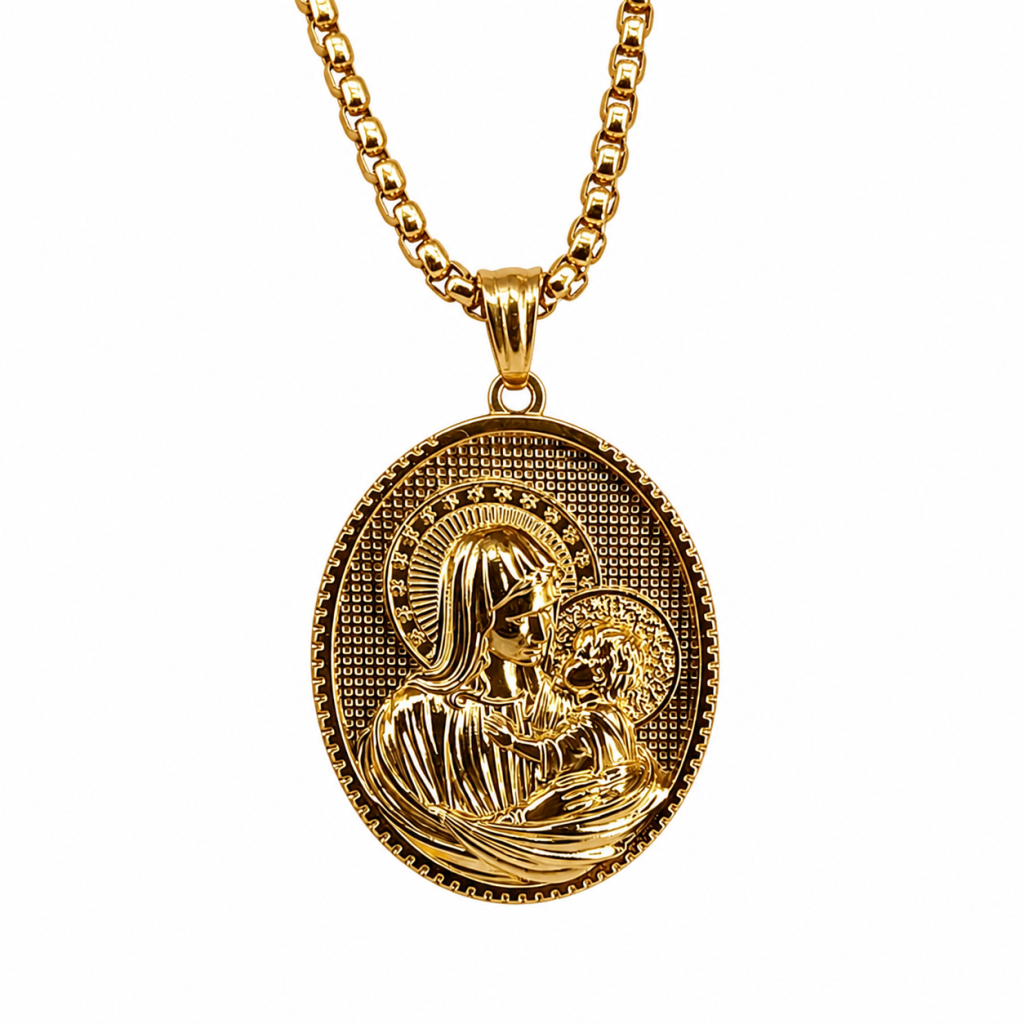 Medalion Fecioara Maria si Iisus